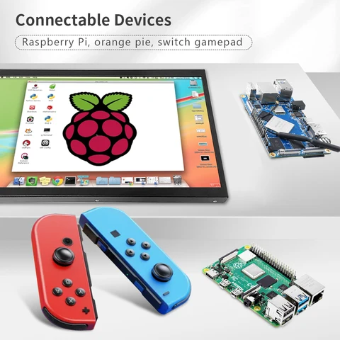 10,1 дюйма HDMI совместимый сенсорный экран портативный дисплей с динамиком Raspberry Pi Модуль подходит для вторичного экрана, ноутбука