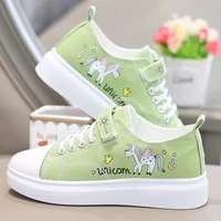 2022 new autumn girls canvas shoes fashion students flat sneakers children outdoor casual shoes kids comfort footwear girl shoes