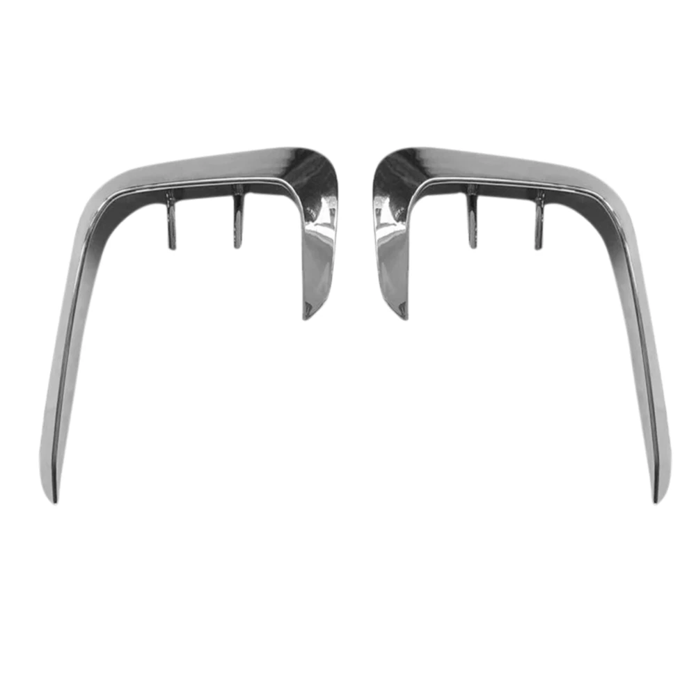 

For Honda Accord 2022+ ABS Chrome Front Bumper Spoiler Air Knife Fog Light Lamp Cover Trim Foglight Bezel Frame A