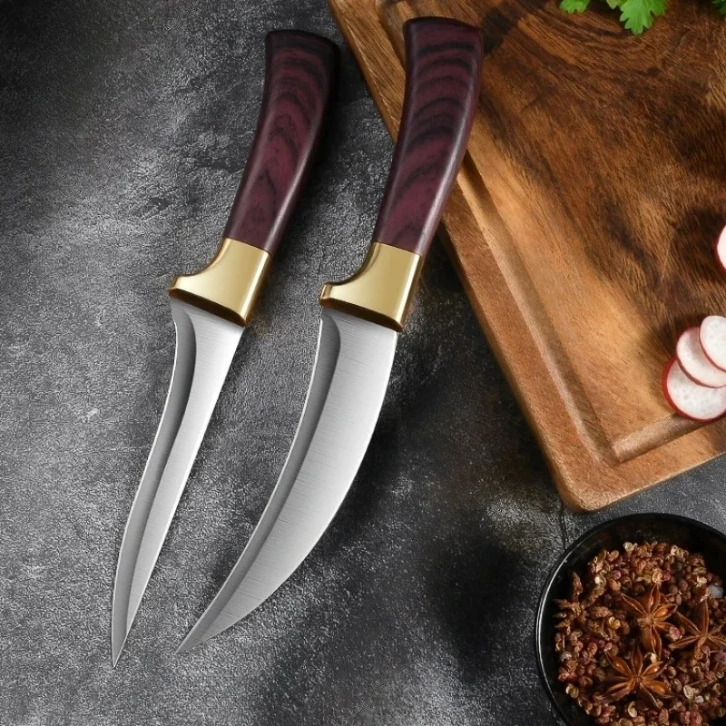 PLYS кухонный нож для обвалочного станка бритья и резки мяса Scimitar нержавеющая