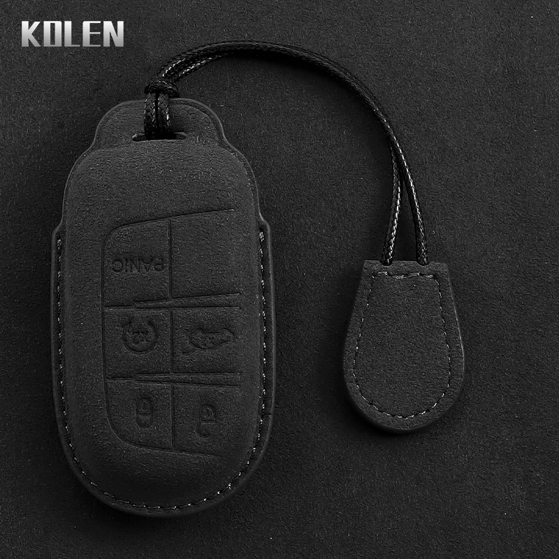 

Кожаный чехол для автомобильного ключа, оболочка для Jeep Renegade Grand Cherokee для Dodge Ram Charger 1500 чехол 300C Journey