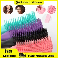 women massage untangle comb salon detangling brush scalp health detangling brush for curly hair brush detangler hairbrush