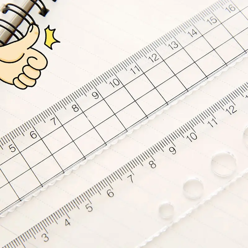 

1pc Ruler 15cm 18cm 20cm Simple Transparent Acrylic Rulers Ruler Square Ruler Cute Stationery Drawing Office School Supplies