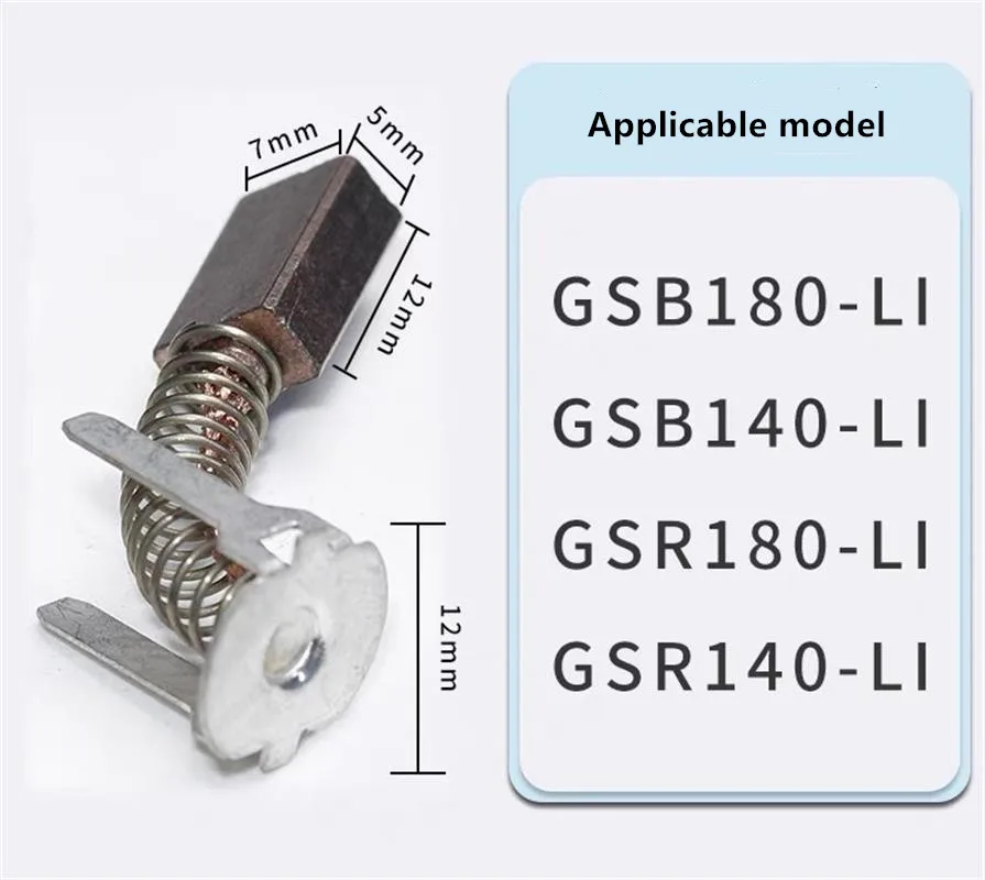 Фото Угольная щетка для Bosch GSB 140-LI GSB 180-LI GSR 18V-21 GSR18V-190 GSB 18V-21 Детали литиевой дрели №5