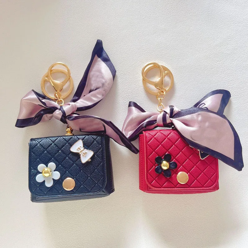 

Cute Leather Butterfly Bow Mini Bag Keychain