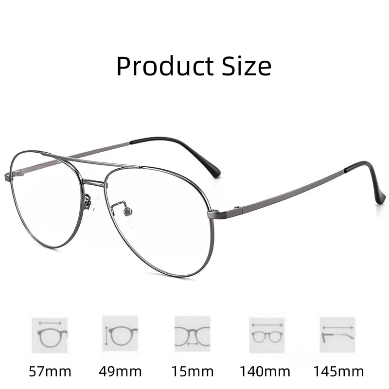 Мужские классические очки-авиаторы KJDCHD винтажные удобные титановые очки