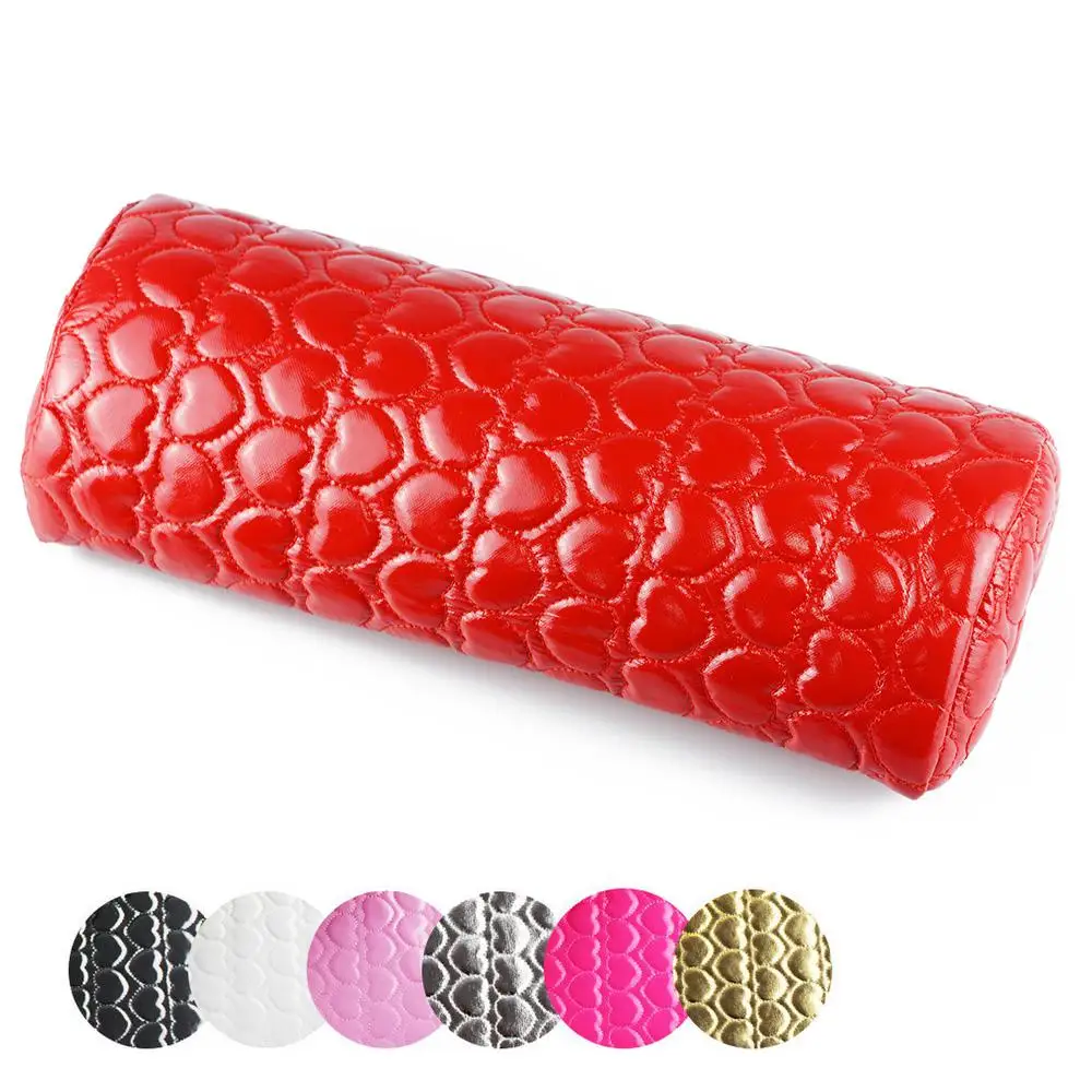 

Nail Art Hand Pillow PU Leather Case Comfortable Soft Hand Armrest Pillow Cushion Rectangular Detachable Wrist Pad Nail Art Tool