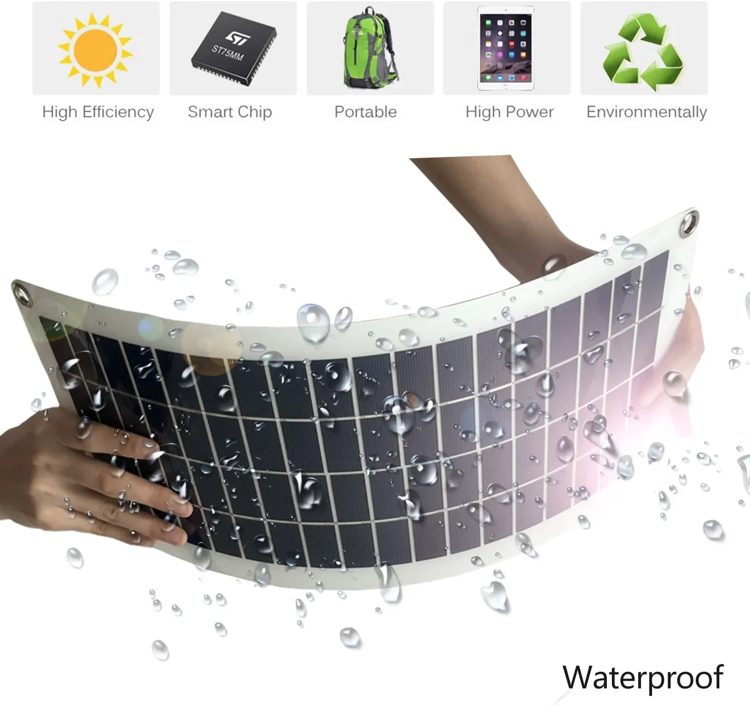 

12V Solar Panel Kit with LCD Display Controller Dual USB One DC Port Solar Automobile Trickle Charger for Car RV Roat 50W/30W