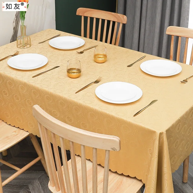 

Waterproof, oil resistant, and washable tablecloth for household use