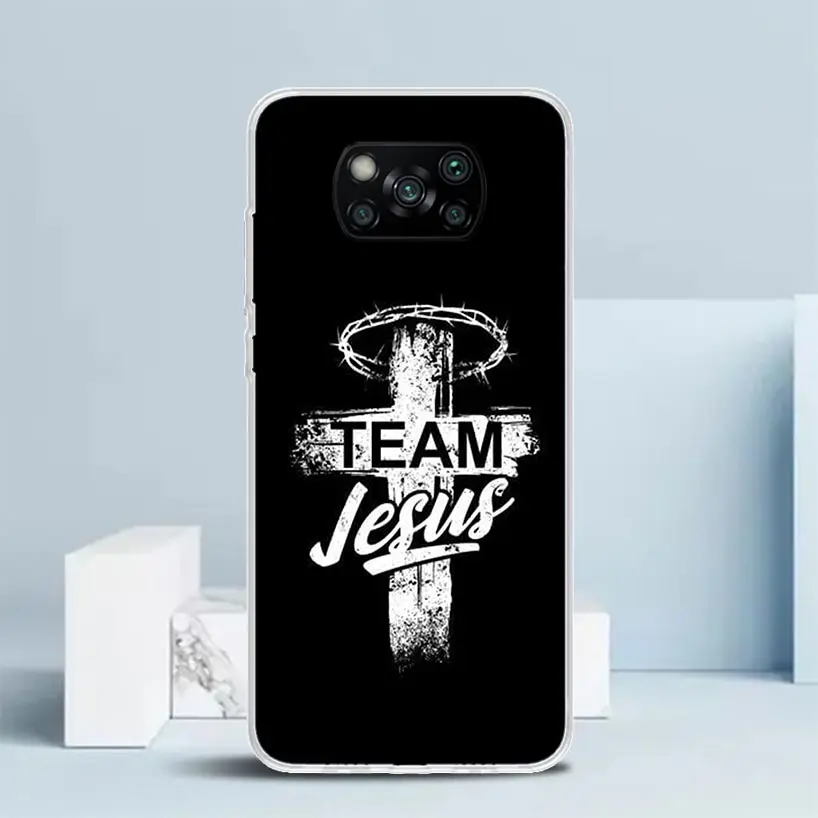 Чехол для телефона из мягкого ТПУ с изображением Бога Иисуса молитвы Креста Xiaomi