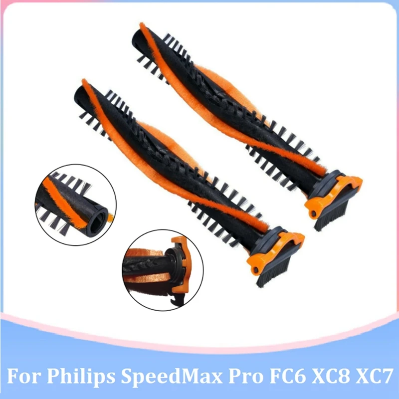 2 шт. роликовая щетка для пылесоса Speedmax Pro FC6 XC8 XC7 FC6822 FC6823 FXC8043 XC8045 XC704301 XC704101