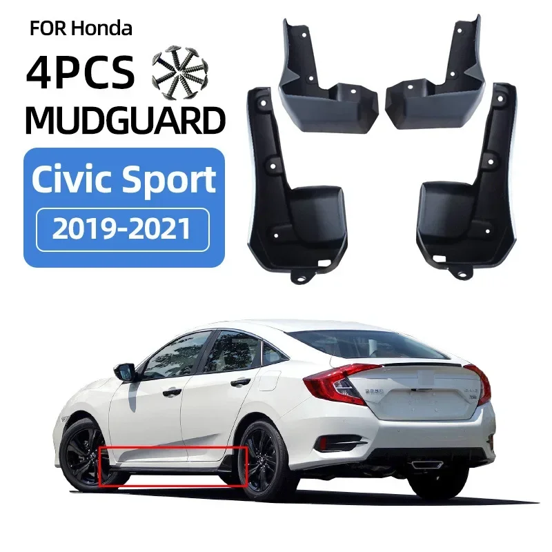 Брызговики для Honda Civic Sport Sedan 2019-2021 брызговики крыло передних и задних колес