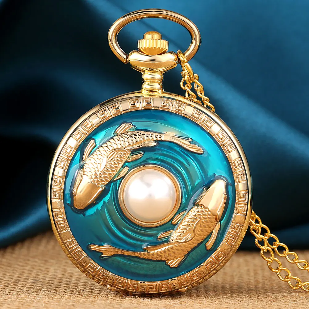 

Luxurious Fashionable Gold Pocket Watch Quartz Movement White Digital Dial Alloy Thin Chain Men'S And Women'S Gift