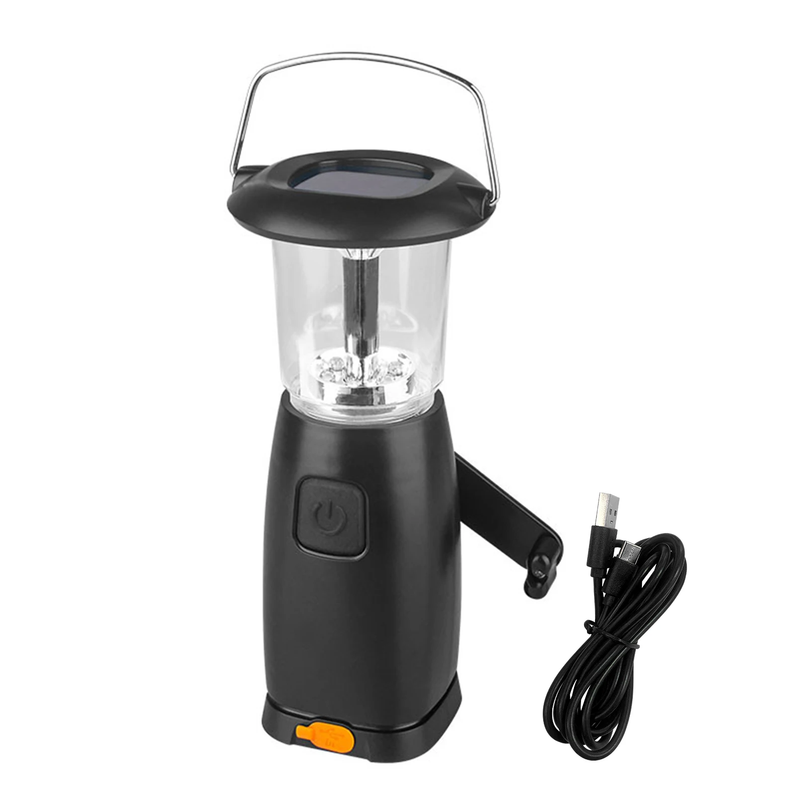 

Фонарь ручной туристический на солнечной батарее, 6 светодиодов, USB