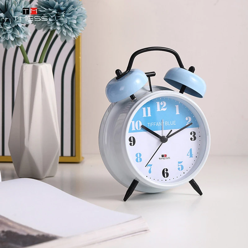 

TIMESS креативные светящиеся часы, прикроватные модные современные минималистичные металлические маленькие часы для спальни, настольные укр...