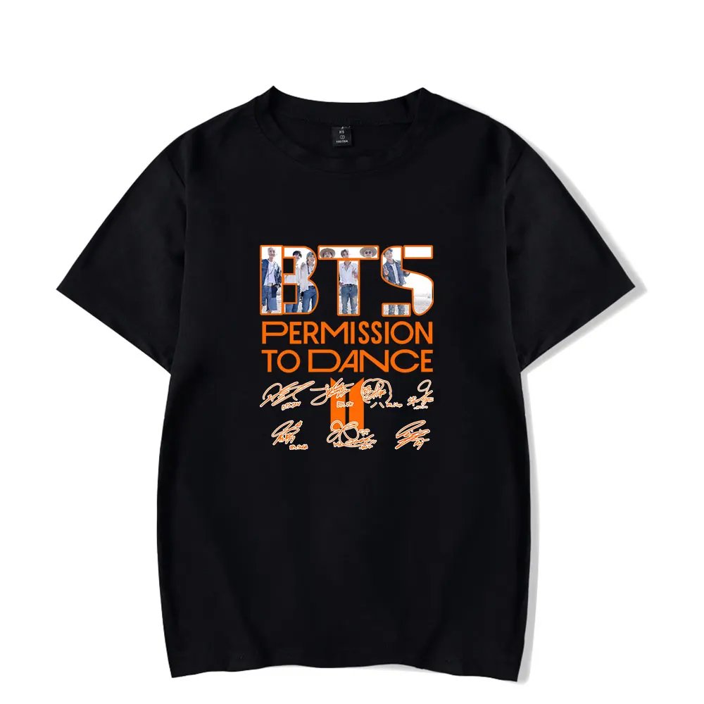 

Памятная версия Kpop, футболки с надписью на тему танцев Bangtan Boys, женские и мужские хлопковые футболки с коротким рукавом для мальчиков и девоч...