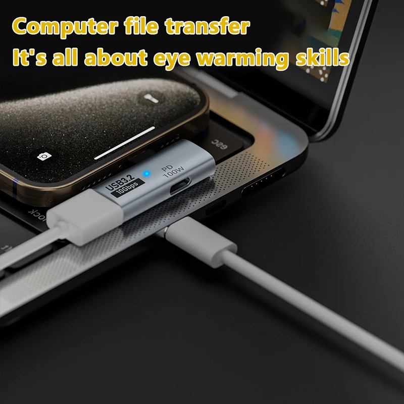 USB Type-C 10 Гбит/с OTG 2in1 адаптер с зарядкой PD 100 Вт совместимый переключателем Steam Deck