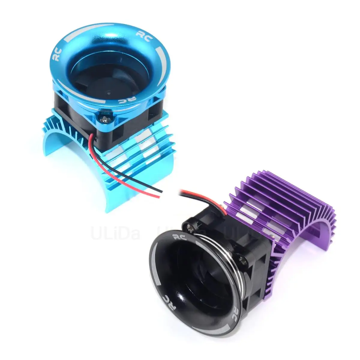 

RC Car 540 550 3650 Motor Heat Sink + Cooling Fan Heatsink +Guide Cover Air Channel For Wltoys HSP Traxxas Truck Buggy Crawler