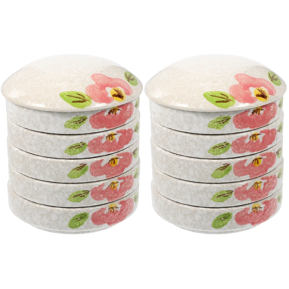 

2 Sets of Watercolor Palettes Ceramic Watercolor Mixing Trays Decorative Color Mixers