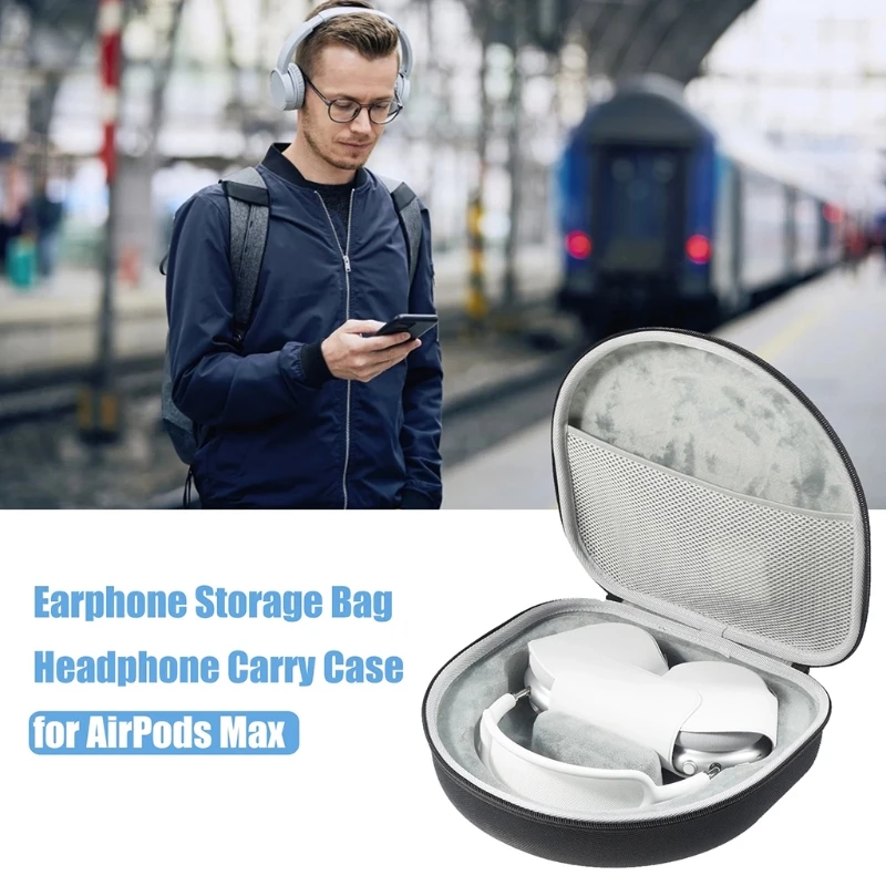 

Earphone Storage Bag Headphone EVA Carry Case for AirPods Max Speaker 67JD