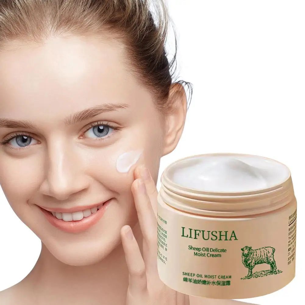 

Face Cream Lanolin Cream Sheep Oil Hydrating Moisturizing Refreshing Not Greasy Smoothing Face Cream Multi Effect Repairing