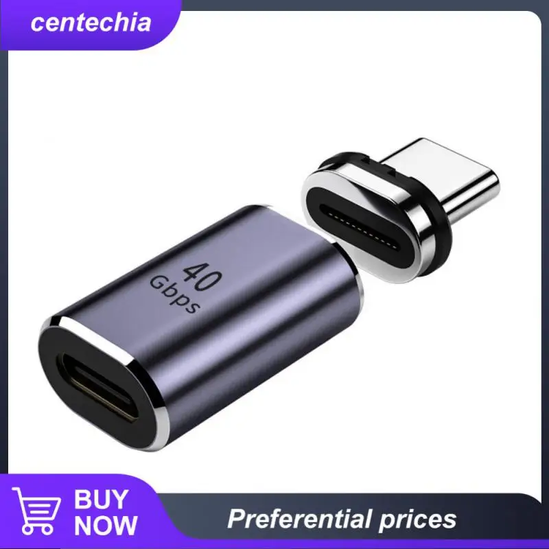 

Magnet Aluminum Alloy Pd Charger 100w Fast Charging Data Transfer 40gbps Magnetic Charger Adapter For Macbook 8k@60hz