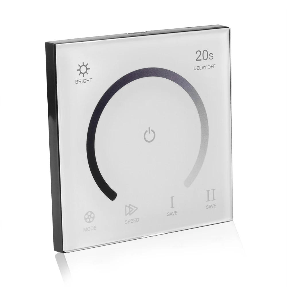 

LED 86 Panel Tough Single Color Controller DC12-24V 12A Dimmer