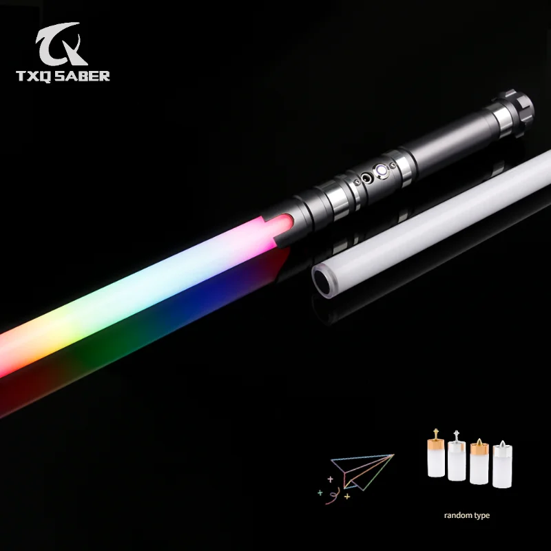 

TXQSABER Neo Pixel Lightsaber Smooth Swing 16 Sets Soundfonts Light Effect Heavy Dueling FOC Blaster Blaze Laser Sword Toys