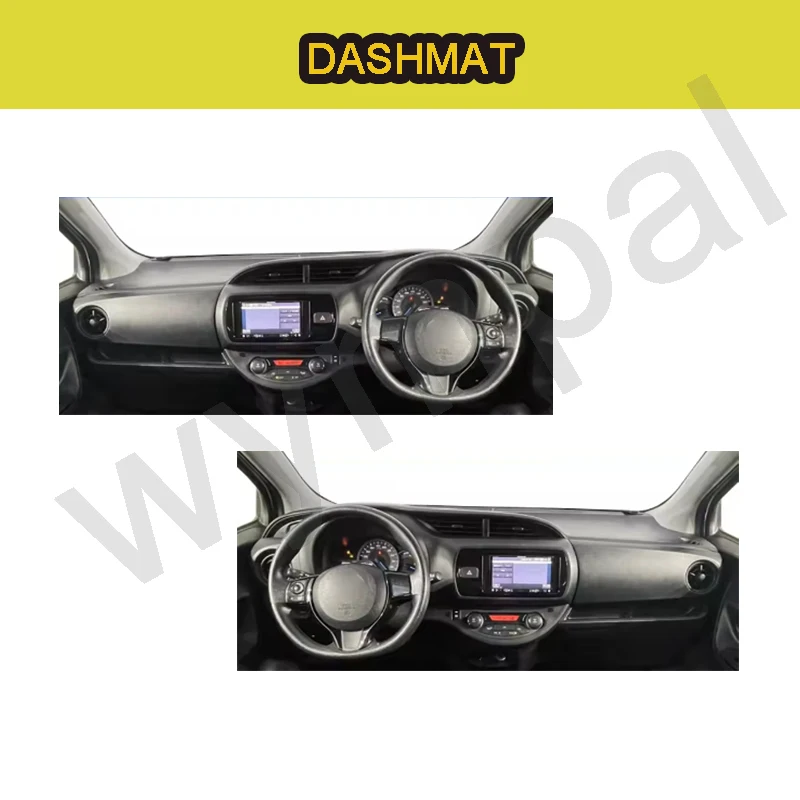 

Автомобильный внутренний чехол на приборную панель для Toyota Vitz 2018 2019 2020, защита центральной консоли, ковер, коврик для приборной панели, солнцезащитный козырек, аксессуары