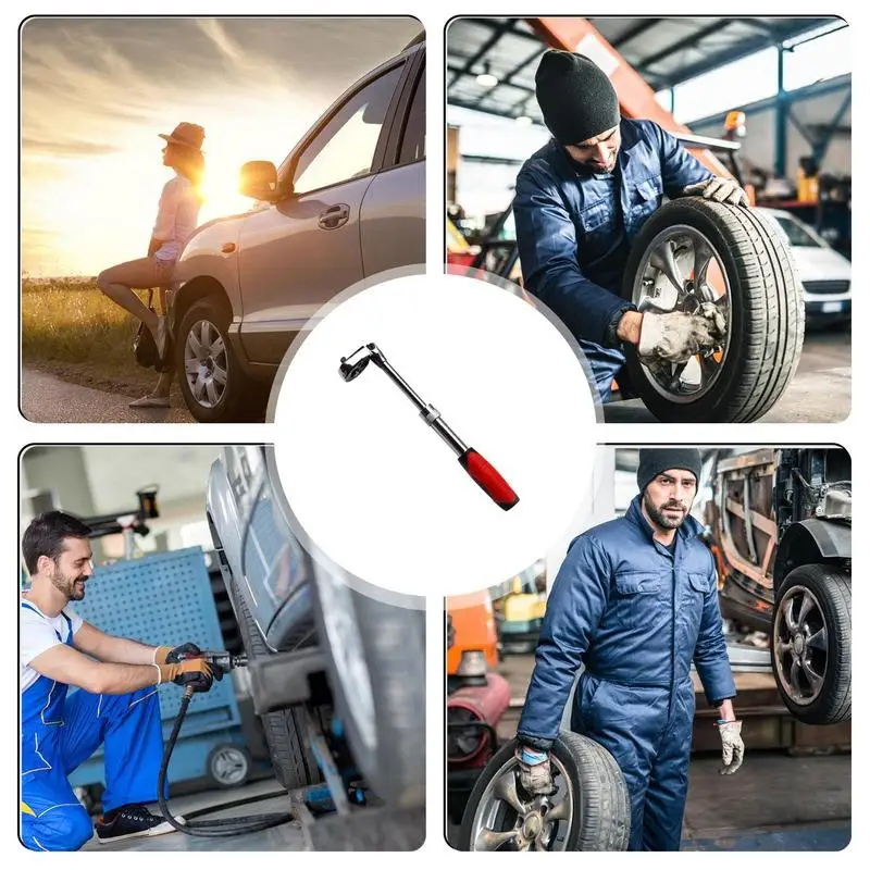 Трещотка с длинной рукояткой и подвижной головкой 1/2 3/8 1/4