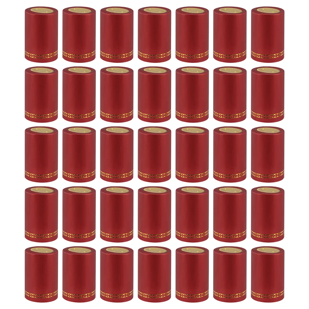 

200 Pcs Red Cap Bottle Stoppers Bar Cover Cellar Tools Beer Decor Plastic Home