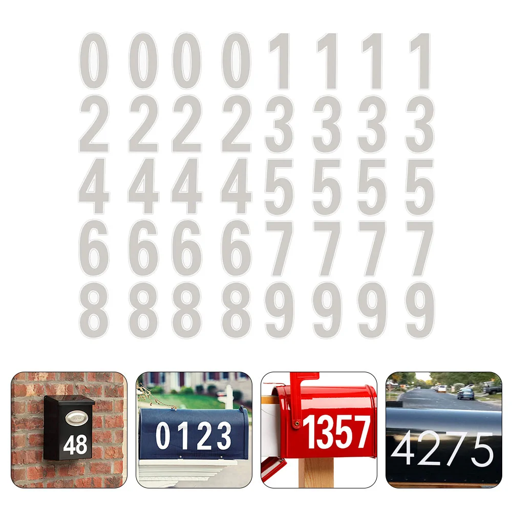 

Reflective Mailbox Numbers Stickers Self Adhesive Mailbox Numbers Decals