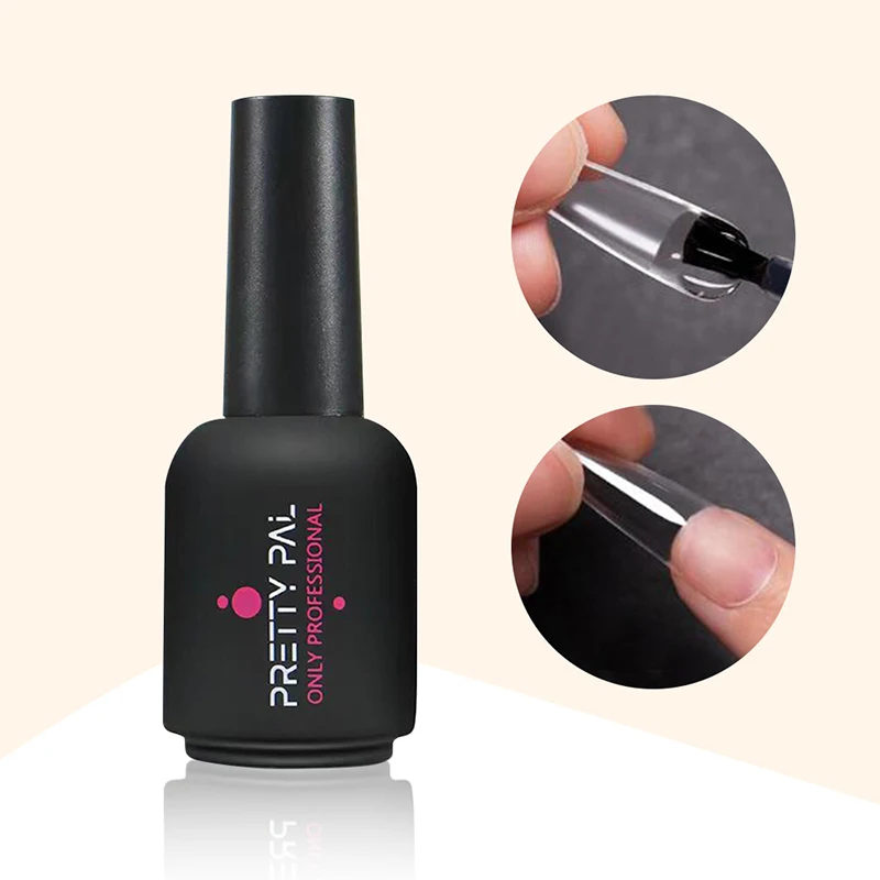 

Solid Nail Glue 15ML Gel Nail Glue Press On Solid Glue Gel Transparent Shiny Glossy UV Gel Long Lasting Top Coat Manicure