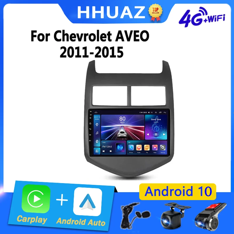 Для Chevrolet Aveo 2 Sonic T300 2011-2015 Android 13 Автомобильный радиоприемник Мультимедийный плеер