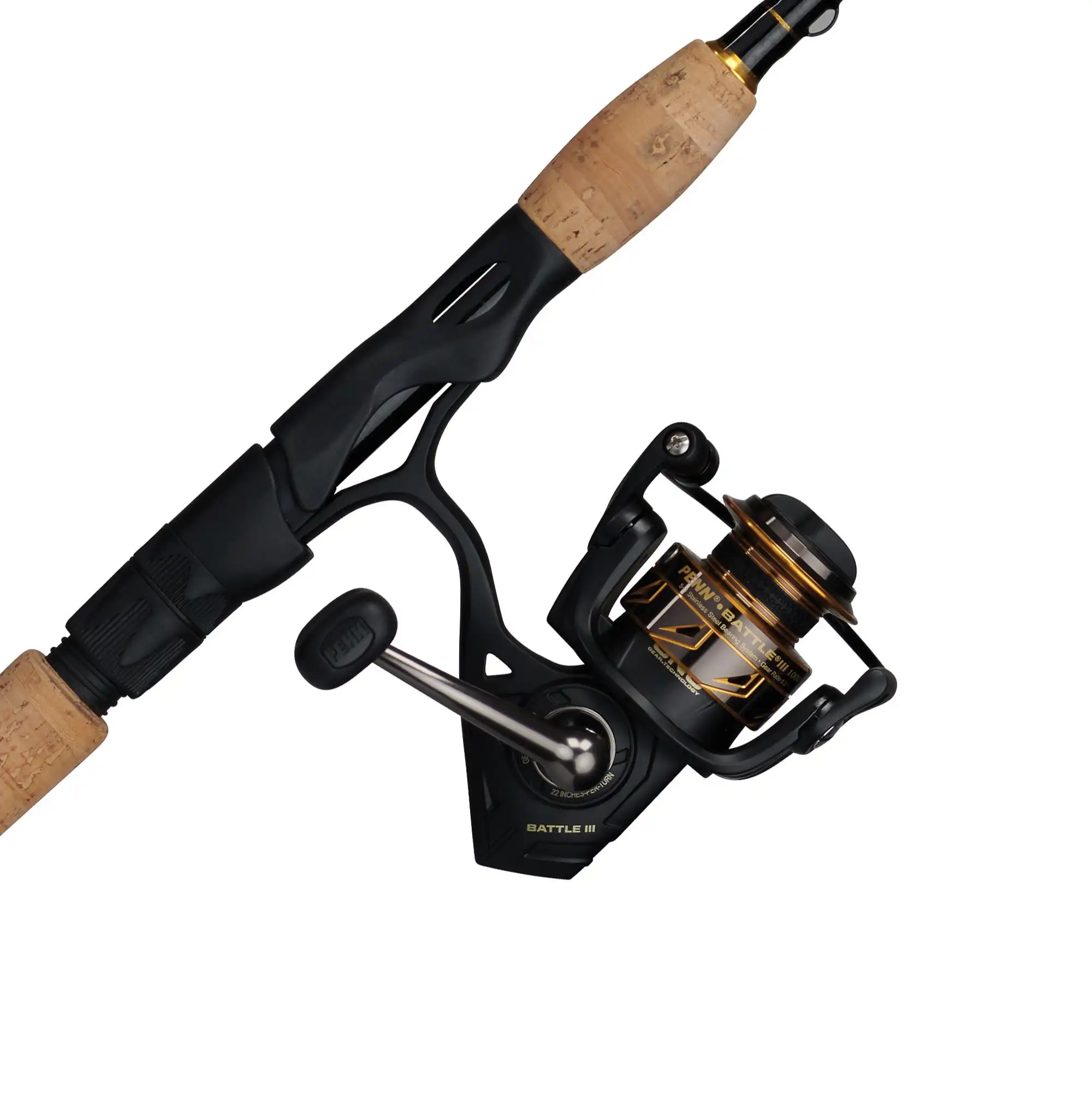 

6’6” Battle III Fishing Rod and Reel Spinning Combo