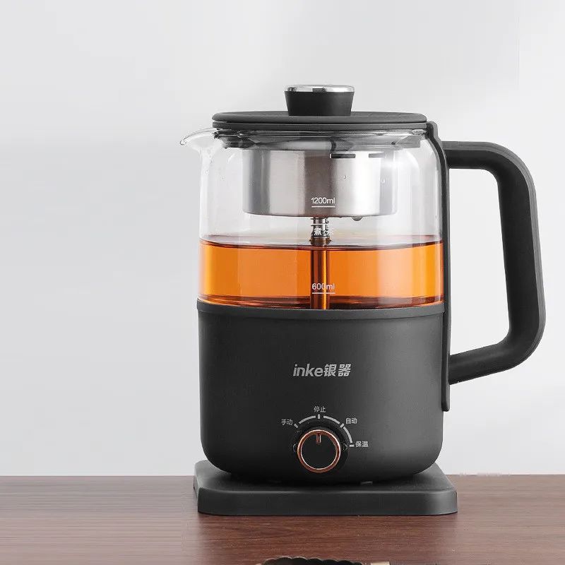 

Электрический чайник 1,2 л, домашний электрический чайник, многофункциональный горшок для здоровья, черный чай, паровой спрей, чайник для заваривания, автоматическое сохранение тепла, 220 В