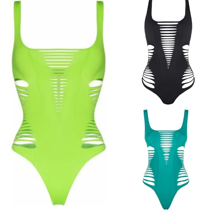 

Women One Piece Bathing Suit Hollow out Swimwear Sexy Cutout Swimsuit Beachwear