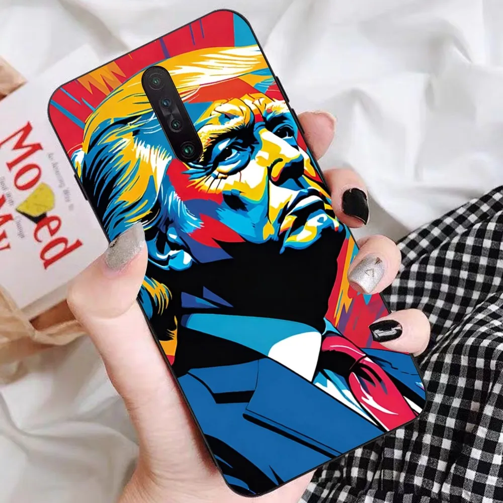Cartoon Trump Fun Phone Case For Redmi 5 6 7 8 9 10 Plus Pro A GO K20 K30 K40 F3 Fundas