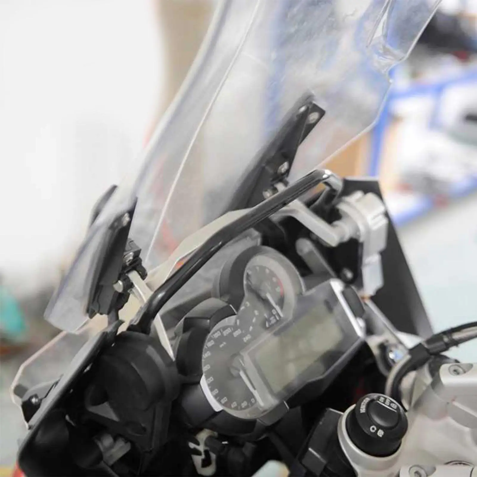 

Stainless Steel Mobile Phone Navigation Handlebar Bracket 1250GS ADV (Color : Black)
