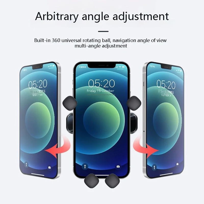 gravity car phone holder mobile stand for tesla model 3 2022 smartphone gps support mount model y air outlet clip accessories free global shipping