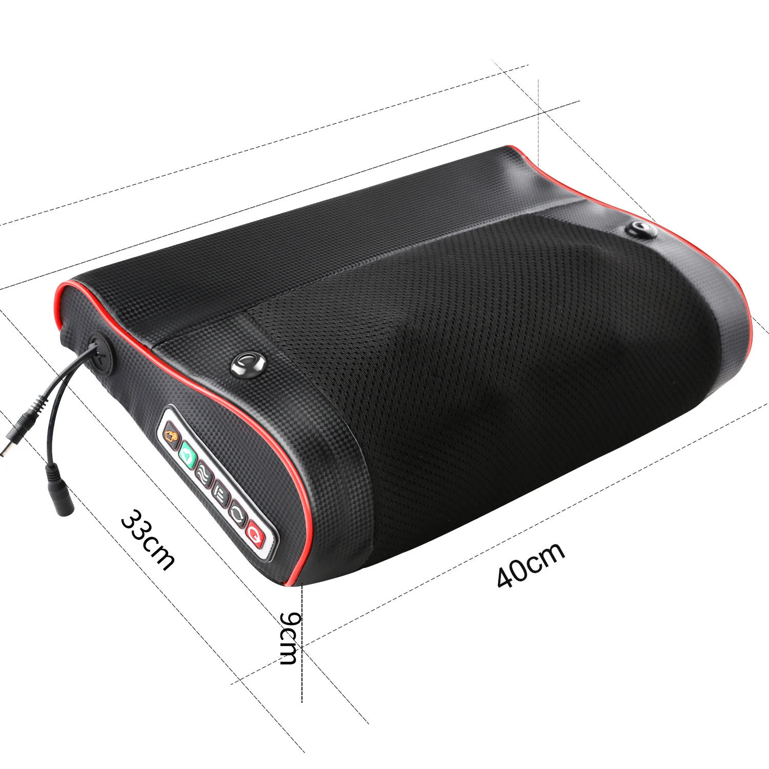 Подушка-массажер 2 в 1 с вибрацией и подогревом для шиацу |