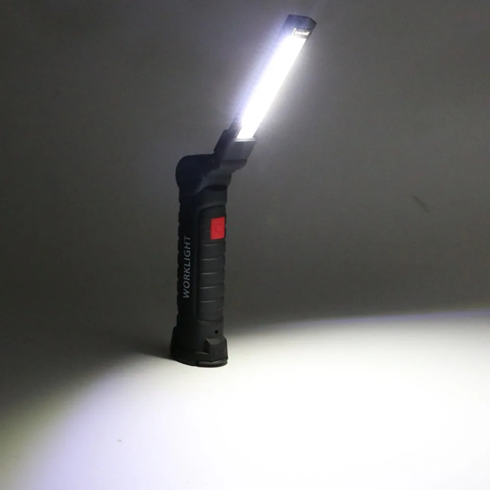 

1 * COB Светодиодная лампа с USB-зарядкой и встроенным аккумулятором, светодиодный фонарь с магнитом, портативный фонарик, наружный фонарь для кемпинга и работы