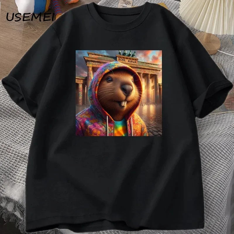 Мужские и женские футболки-гладиаторы с рисунком Bober Beaver Boberek