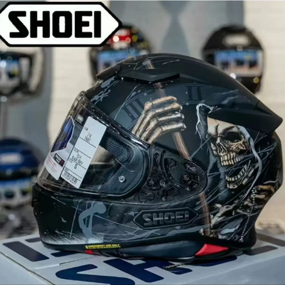 Фото Полнолицевой мотоциклетный шлем shoei Z8 RF-1400 NXR 2 FAUST TC-5 для езды на мотокроссе, гоночный мотоциклетный шлем Casco De Motocicleta №1