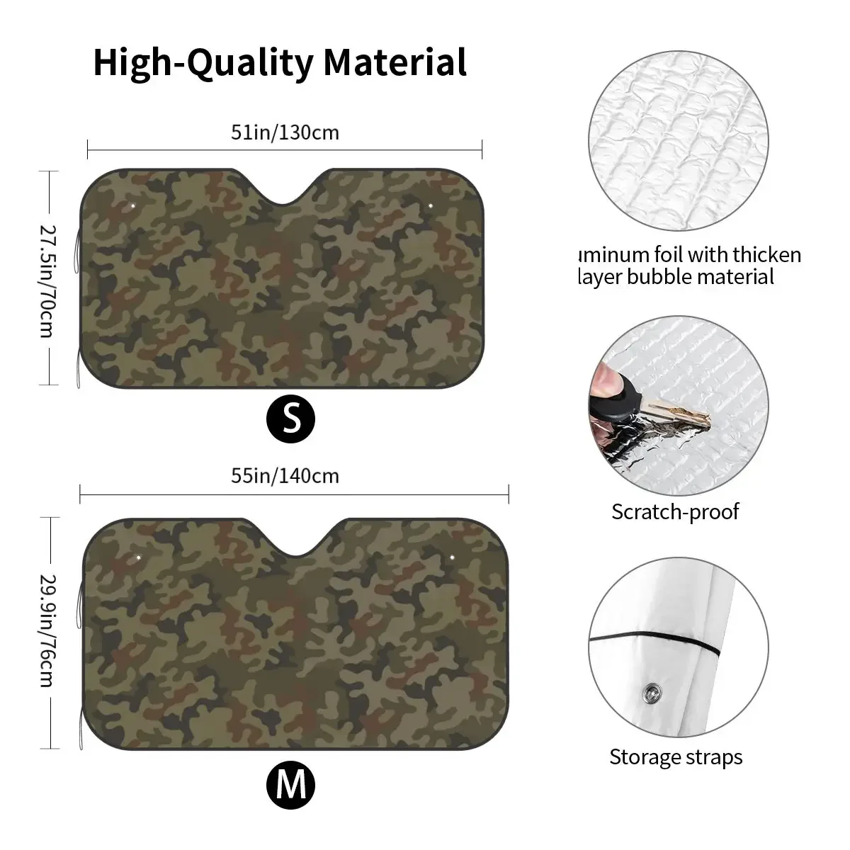 Полированный Камуфляжный узор парабреза Парасол Армейский Камуфляж складная