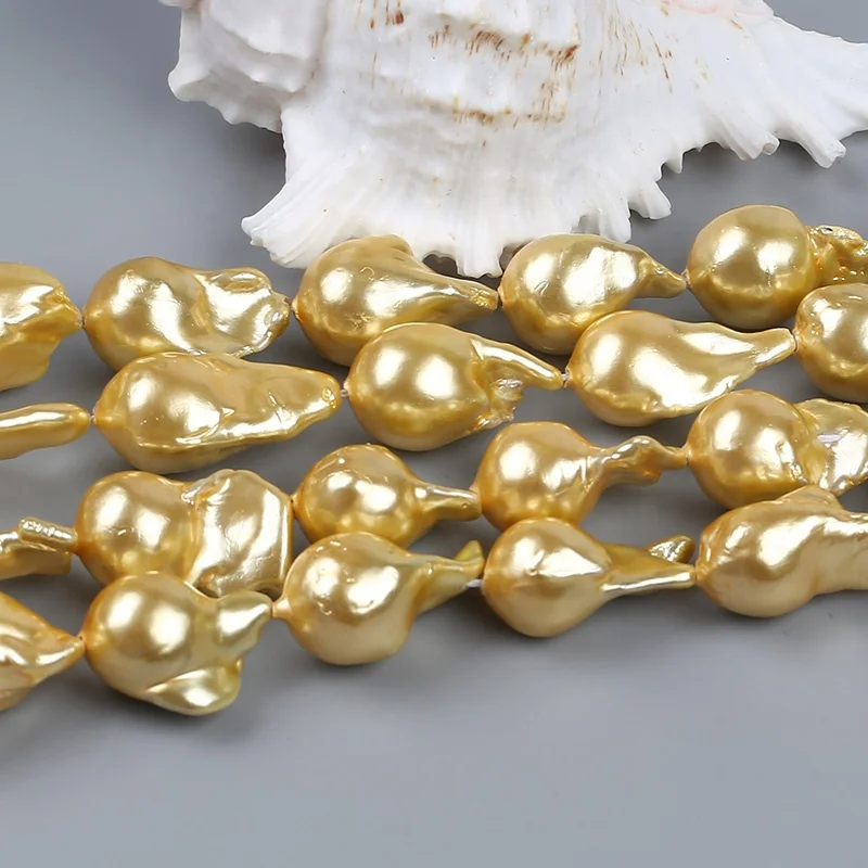 Жемчуга с пресноводным неравномерным барочным шариком нить для изготовления