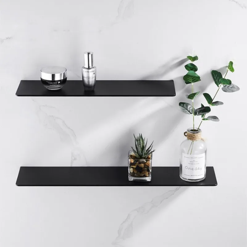 

Стеллаж для ванной комнаты 30 см, современные черные и белые полки для ванной комнаты, без перфорации, простые аксессуары для дома ZD415