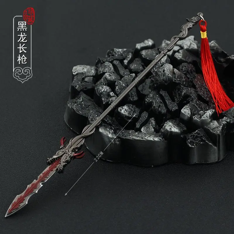Древнее китайское оружие копье черного дракона декоративные украшения с