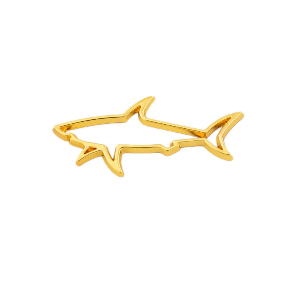 Universal Metal Car Styling Sticker Hollow Fish Shark Emblem Badge Decals Automobiles Motorcycle Computer Fuel Cap Accessories images - 6