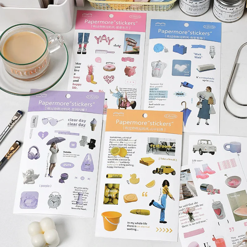 

MOHAMM 2 листа креативные наклейки для повседневной жизни вещи украшения постер ремесла сцена коллаж поставка